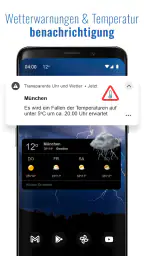 Transparente Uhr & Wetter screenshot