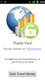 Travel Money Unlocker screenshot