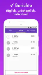 TSQ Arbeitszeiterfassung screenshot