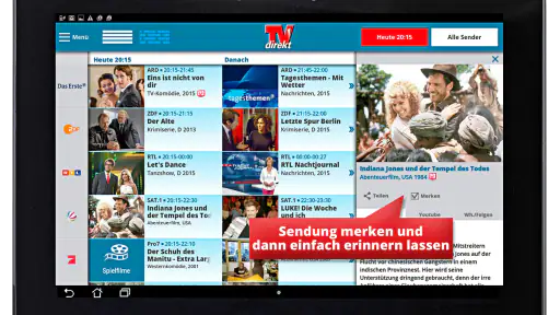 TVdirekt – Fernsehprogramm screenshot