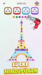 Unscrew Nuts Sort: Pin Puzzle screenshot