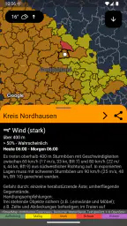 UnWX (Unwetterwarnungen) screenshot
