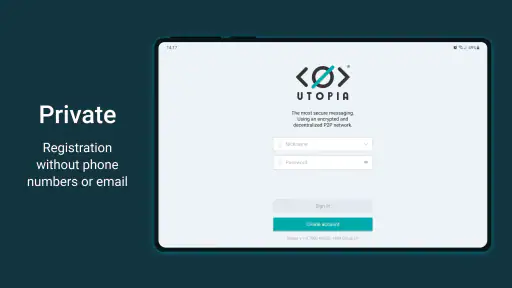 Utopia — Private Messenger screenshot