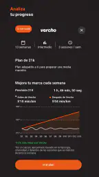 Vercho: entrenamiento running screenshot