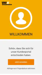 VHV Kundenportal screenshot