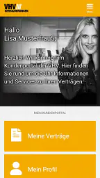 VHV Kundenportal screenshot