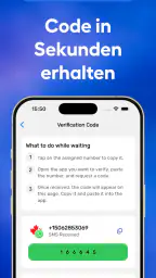 Virtuelle Nummer Code - SMS io screenshot