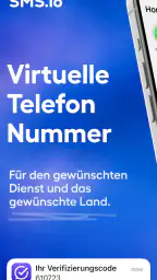 Virtuelle Nummer Code - SMS io screenshot