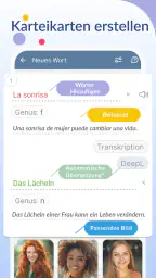 Vokabeltrainer mit Lernkarten screenshot