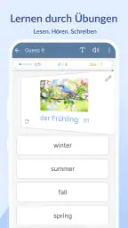 Vokabeltrainer mit Lernkarten screenshot