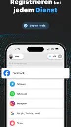 VSim: Virtuelle Handynummer screenshot