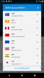 Währungsrechner Easy Currency+ screenshot