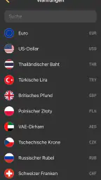Währungsrechner - Wechselkurs screenshot