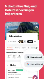 Wanderlog reisen routenplaner screenshot