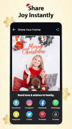 Weihnachtsfoto-Editor-Rahmen screenshot