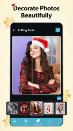 Weihnachtsfoto-Editor-Rahmen screenshot