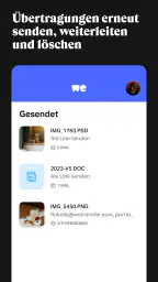 WeTransfer screenshot