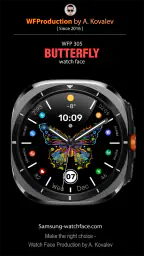 WFP 305 Butterfly watch face screenshot