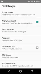 Wi-Fi Pro FTP-Server screenshot