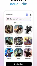 Wonder - AI Art Generator screenshot