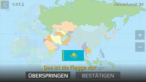 World Map Quiz screenshot