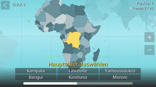 World Map Quiz screenshot