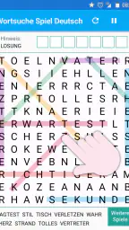 Wortsuche Spiel auf Deutsch screenshot