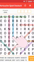Wortsuche Spiel auf Deutsch screenshot