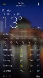 Yahoo Wetter screenshot