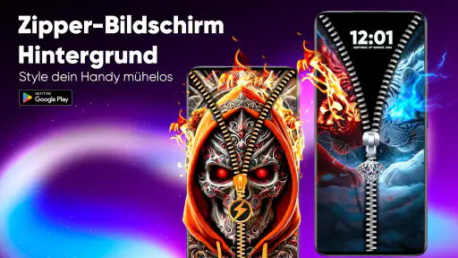 Zipper-Bildschirm Hintergrund screenshot