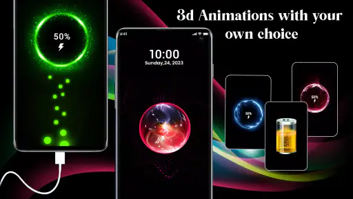 3D Battery Charging Animation screenshot