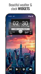 3D Flip Clock & Weather screenshot