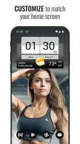 3D Flip Clock & Weather screenshot