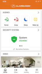 Alarm.com screenshot