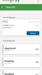 AllianceHCM MyPay screenshot