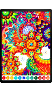 Paint by Number April Coloring screenshot