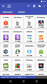 AppMgr Pro III (App 2 SD) screenshot
