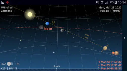 Astrolapp Live Sky Map screenshot