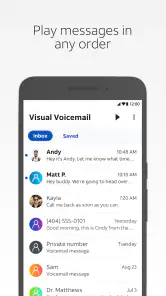 AT&T Visual Voicemail screenshot