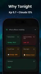 Aurora Forecast Map – AuroraMe screenshot