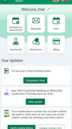 Avera MyChart screenshot