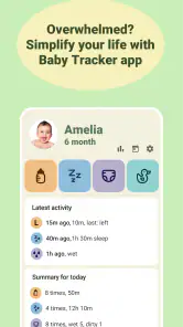 Baby tracker - feeding, sleep screenshot