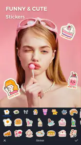 Beauty Camera Sweet Makeup App screenshot