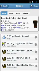 BeerSmith 3 Mobile Homebrewing screenshot