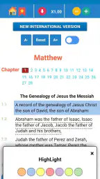 Bible NIV - Audio Bible App screenshot