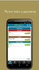 Bills Organizer with Sync screenshot