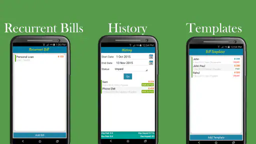 Bills Organizer with Sync screenshot