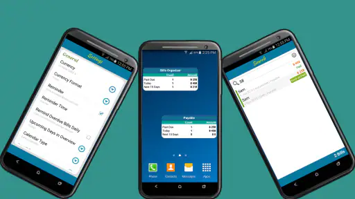 Bills Organizer with Sync screenshot