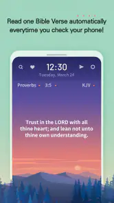 BitBible ENG -Lockscreen+Alarm screenshot