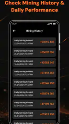 Bitcoin miner BTC cloud mining screenshot